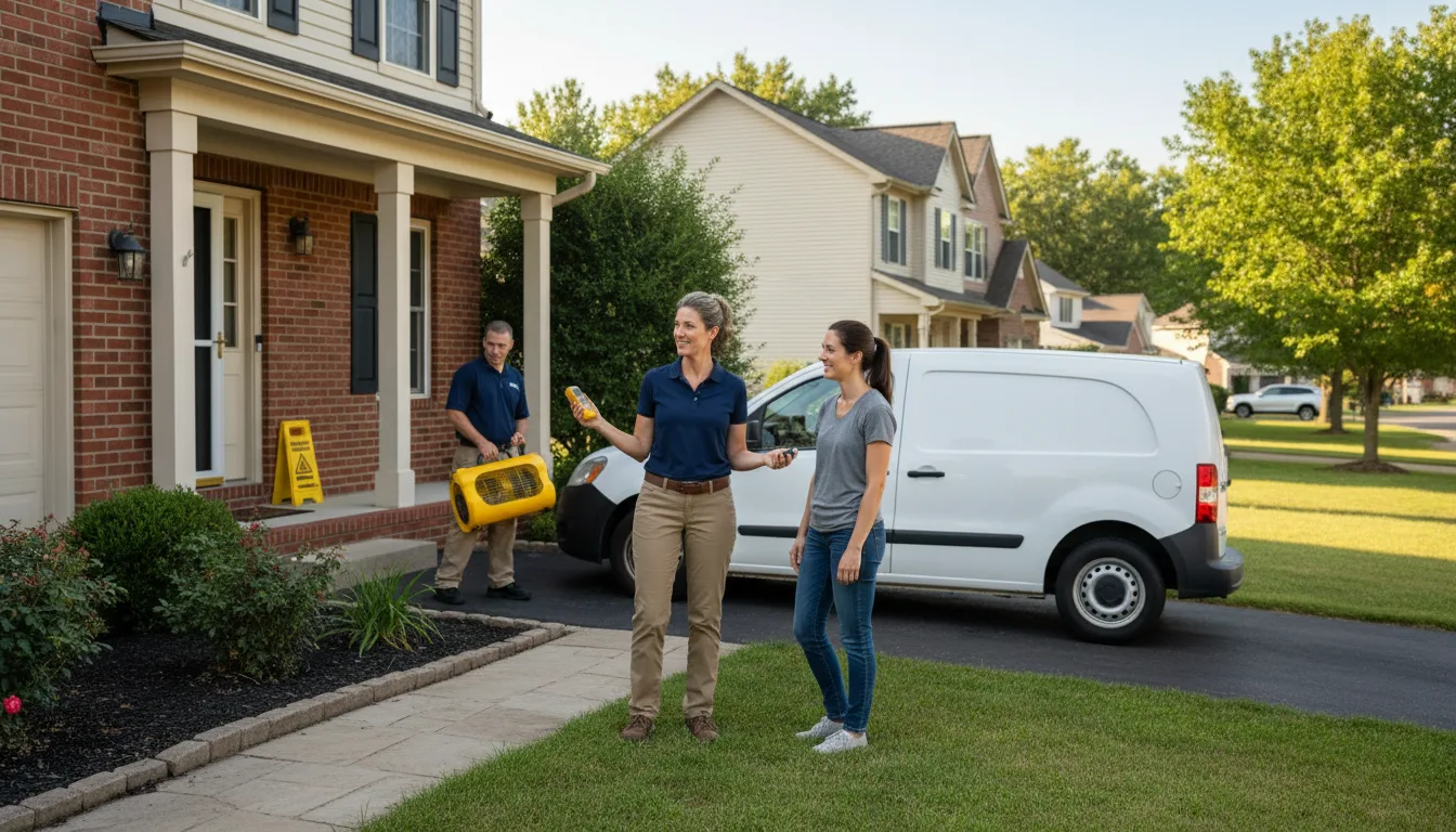 Residential water damage restoration in Cleveland, NC